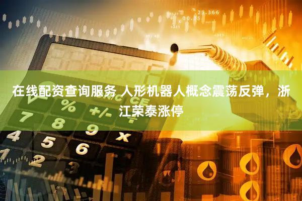 在线配资查询服务 人形机器人概念震荡反弹，浙江荣泰涨停